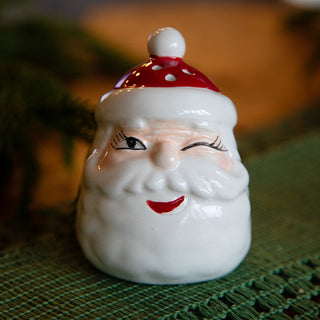 santa winking decor