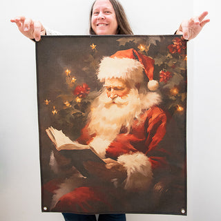 Traditional Santa Print Canvas
