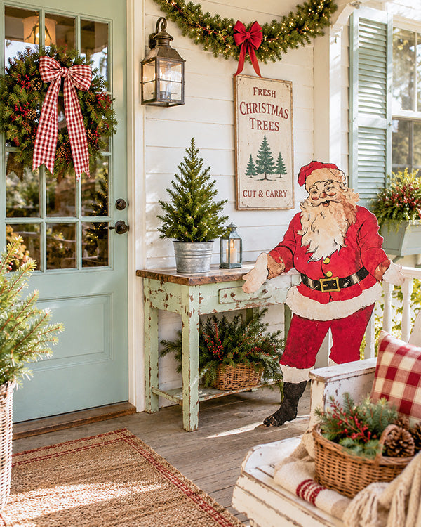 52 Inch Tall Vintage-Inspired Lifesize Santa Cutout | Santa Friends Collection