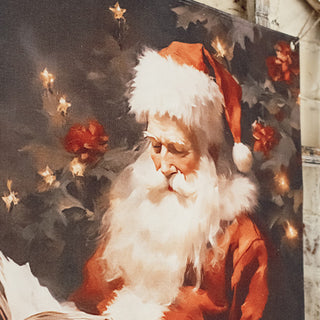 Traditional Santa Print Canvas