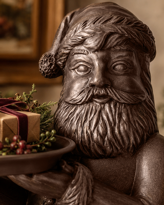 Bronze Santa Serving Bowl | Brilliant Centerpiece Collection