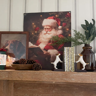 Traditional Santa Print Canvas