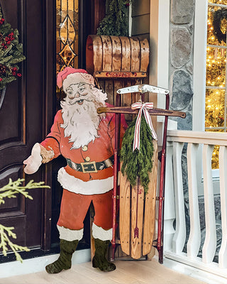 52 Inch Tall Vintage-Inspired Lifesize Santa Cutout | Santa Friends Collection