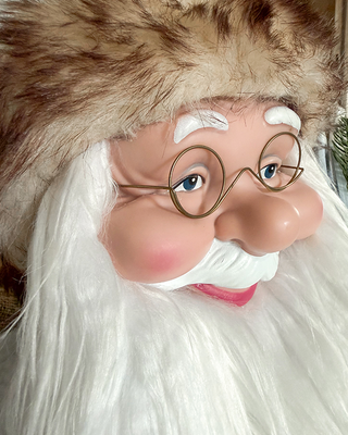 Classic Life Size Santa Statue 59 Inch Light Up Christmas Figure