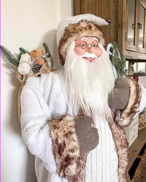Classic Life Size Santa Statue 59 Inch Light Up Christmas Figure Classic Life Size Santa Statue 59 Inch Light Up Christmas Figure