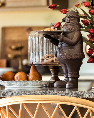 Bronze Santa Serving Bowl | Brilliant Centerpiece Collection