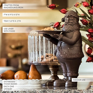 Bronze Santa Serving Bowl | Brilliant Centerpiece Collection