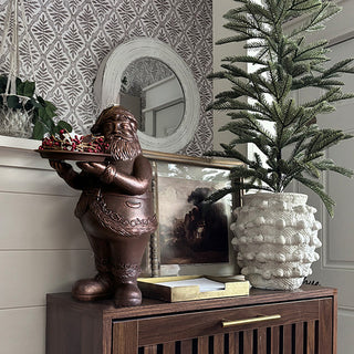 Bronze Santa Serving Bowl | Brilliant Centerpiece Collection