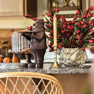 Bronze Santa Serving Bowl | Brilliant Centerpiece Collection