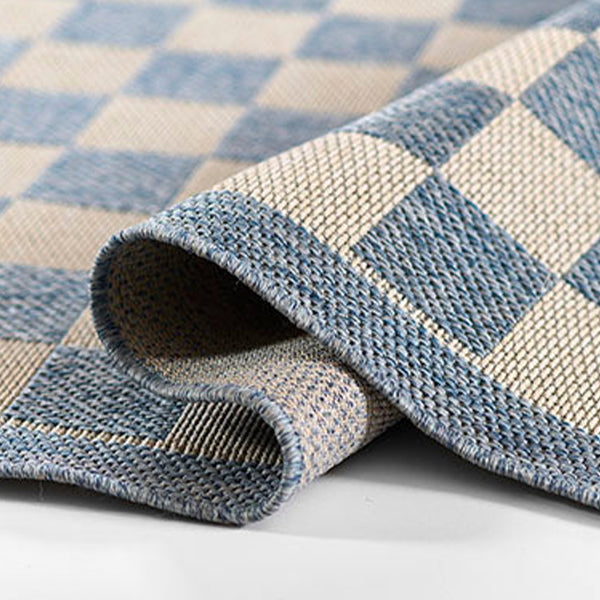 Dusty Blue Checkered Rugs, Pick Your Size - Decor Steals
