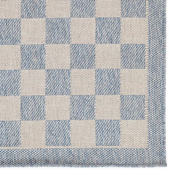 Dusty Blue Checkered Rugs, Pick Your Size - Decor Steals