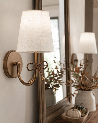Cordless LED Bow Wall Sconces, Set of 2