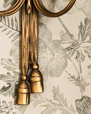 Bronze Cast Iron LED Candle Wall Sconces with Remote Timer, Set of 2