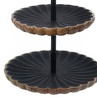 wood tiered serving tray
