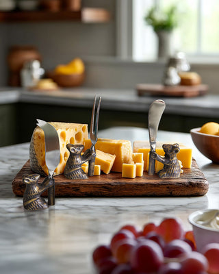 Whimsical Mouse Cheese Serving Set