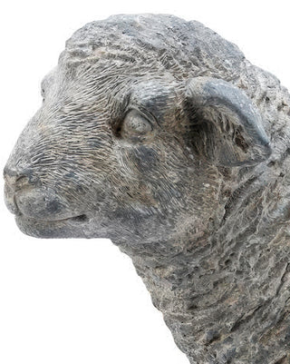 Indoor/Outdoor Resin Sheep Statue - Farmhouse Figurine