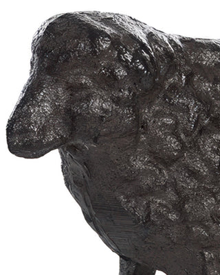 Iron Sheep Garden Statues Set of 2 Farmhouse Figurines