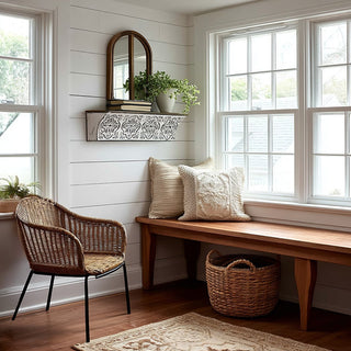 Embossed Medallion Floating Shelf | Vintage Inspiration