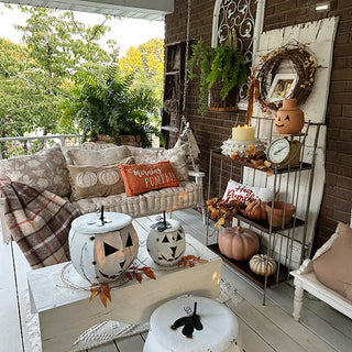 Rustic 3-Tier Display Shelf Lifestyle