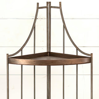 close up of corner shelf