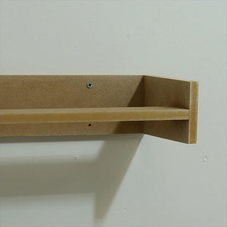 Rustic Wooden Floating Wall Shelf - 36" Chunky Display Ledge with Natural Finish