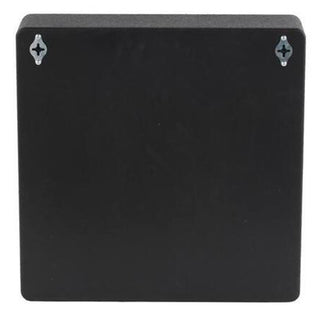 9-Cubby Black Wood Wall Shelf with Deep Square Compartment