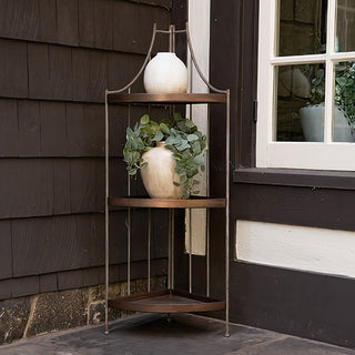 corner shelf outside