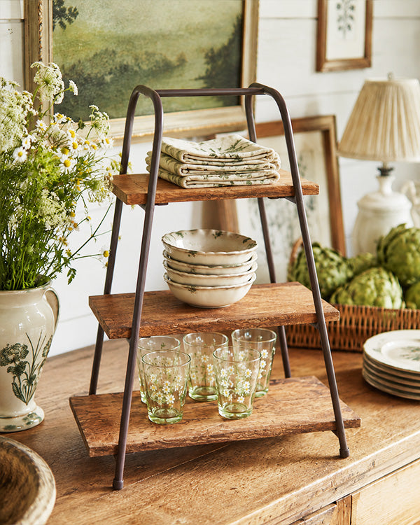 Tabletop A-Frame Shelving Stand