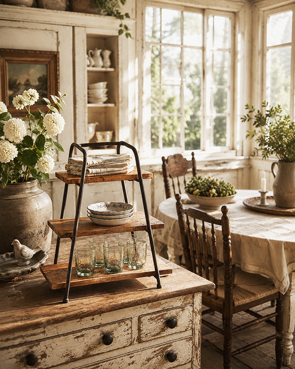 Tabletop A-Frame Shelving Stand