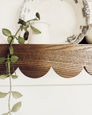 Scalloped Floating Shelves, Set of 2