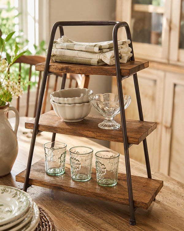 Tabletop A-Frame Shelving Stand