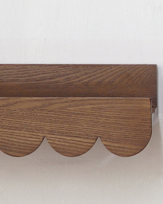 Scalloped Floating Shelves, Set of 2