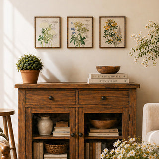 Vintage Inspired Framed Botanical Wall Art, Choose Your Style