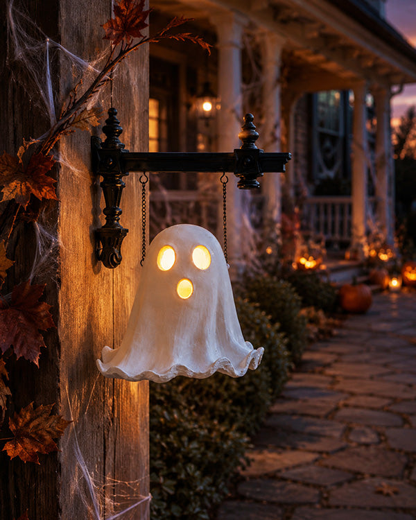 3D Color Changing LED Glowing Ghost Sign | "Halloween" Signs of the Season