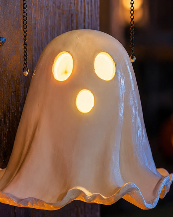 3D Color Changing LED Glowing Ghost Sign | "Halloween" Signs of the Season
