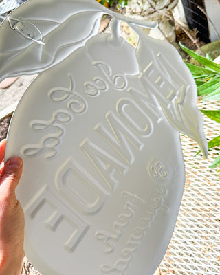 Vintage-Inspired Ice Cold Lemonade Wall Sign