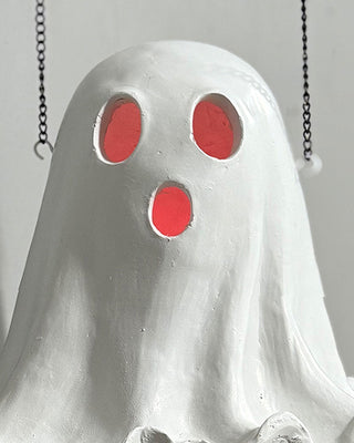 3D Color Changing LED Glowing Ghost Sign | "Halloween" Signs of the Season