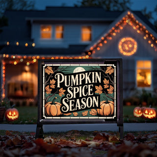 Solar Glow Halloween Yard Sign Starter Kit, Choose Your Style