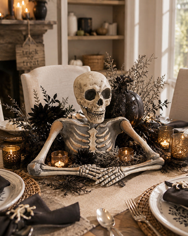 Half Skeleton Table Centerpiece