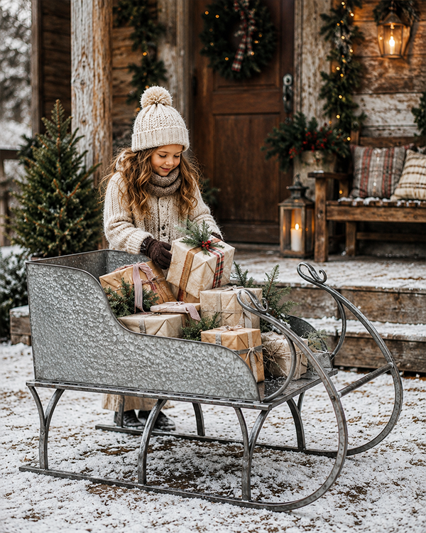 50 Inch Huge Metal Sleigh