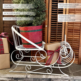 metal sleigh dimensions