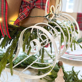 close up of scrollwork runners