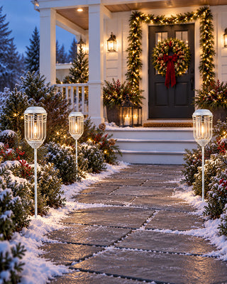 Solar Glass Globe Garden Lantern Stake