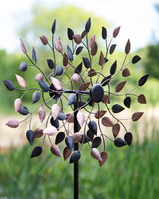 Towering Kinetic Metal Wind Spinners, Set of 2