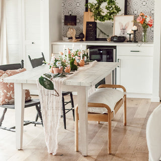 Farmhouse Wood Bench + 6 Free Gifts