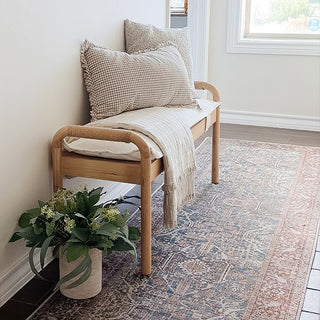 Farmhouse Wood Bench + 6 Free Gifts