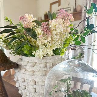 Faux Pink Lilac Flower Stems, Set of Four