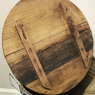 Whiskey Barrel Metal Drum Table