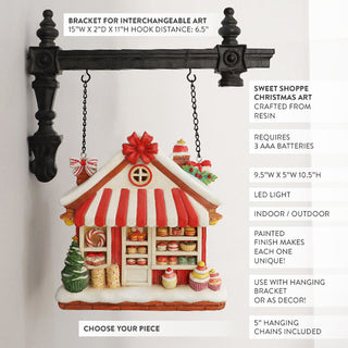 Light Up Sweet Shoppe Christmas Hanging Decoration | Our "Christmas" Signs Of The Seasons Edition