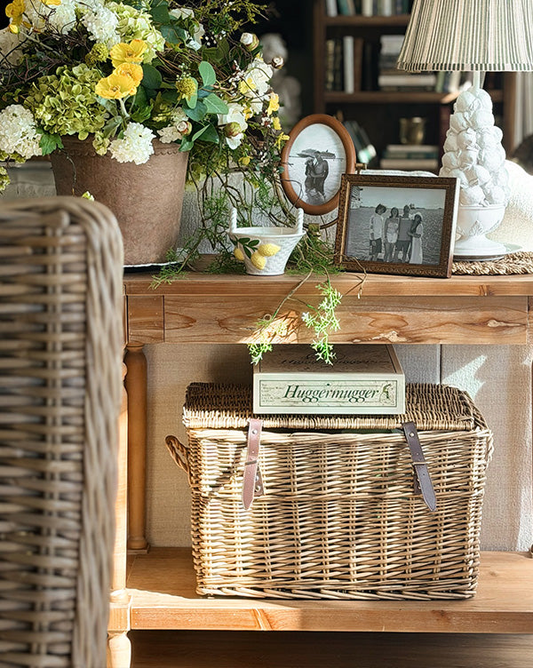 Natural Wood Console Table